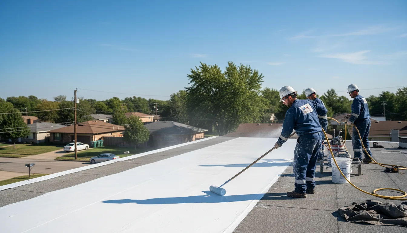 Commercial roof coating in Leslie, GA near me